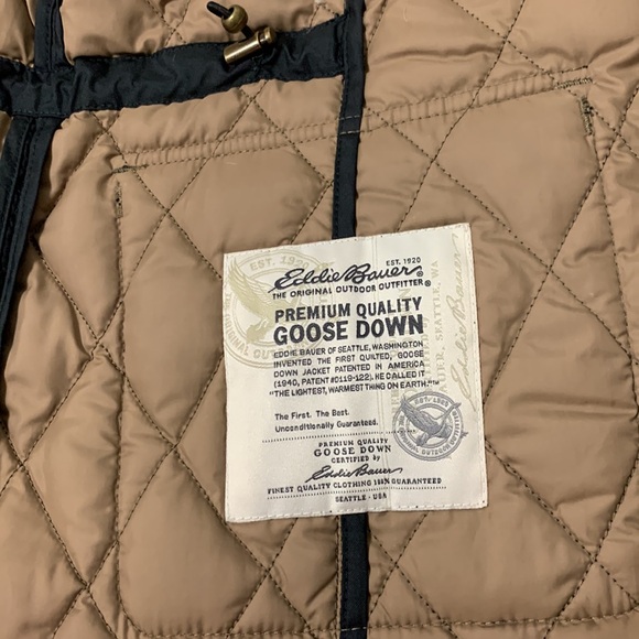 Eddie Bauer Premium Goode Down Vest Sz Large EUC - Picture 6 of 8